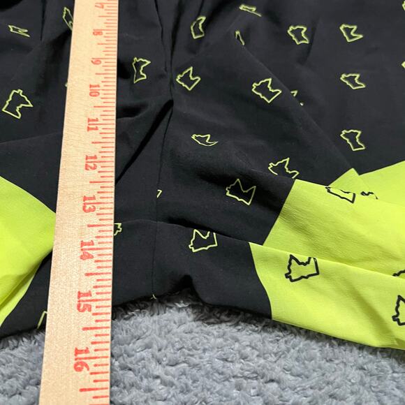 Podiumwear Cycling Shorts Mens XXL MTB Bike Riding Black Neon Yellow MN - Picture 6 of 9